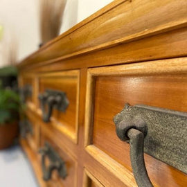Chunky 6 Drawer Entertainment Unit
