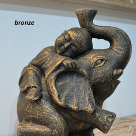 Monk and Elephant
